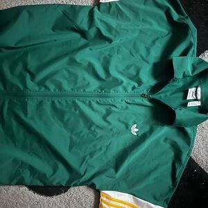 Adidas Forest Green Jacket with White Details
